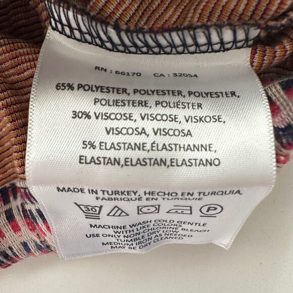 Akimi + Kin Anthropologie Jacquard Plaid Multi Batwing Open Jacket Cardigan M - Picture 8 of 10